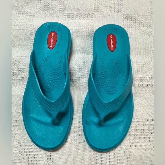 OKABASHI WOMEN'S Splash Flip Flops
SANDALS SIZE M/L 8-9 - Picture 1 of 6